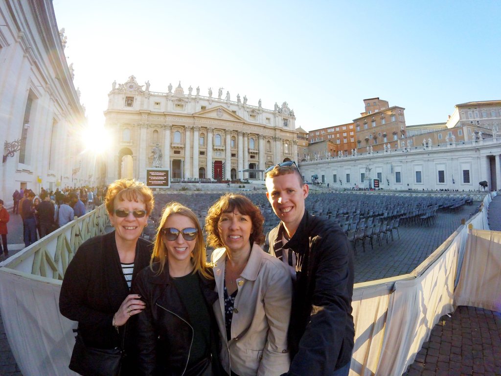 Why you should plan a trip with your Mom. Photo in St. Peter's Basilica, Vatican City. 