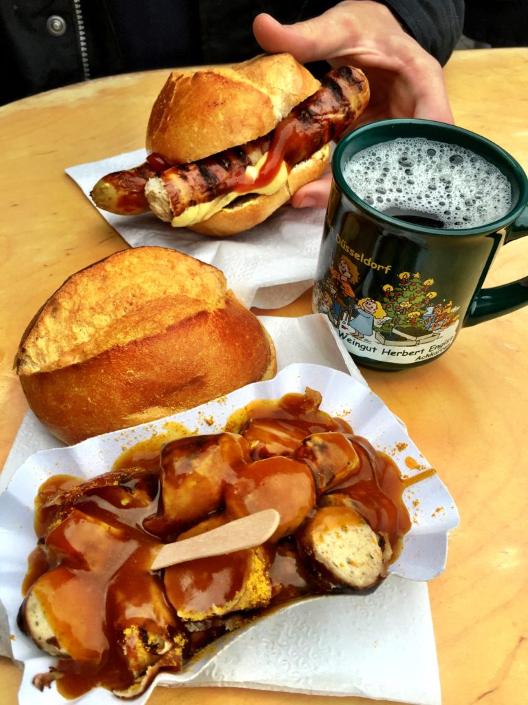 Glühwein & curry wurst at Germany's Christmas Markets