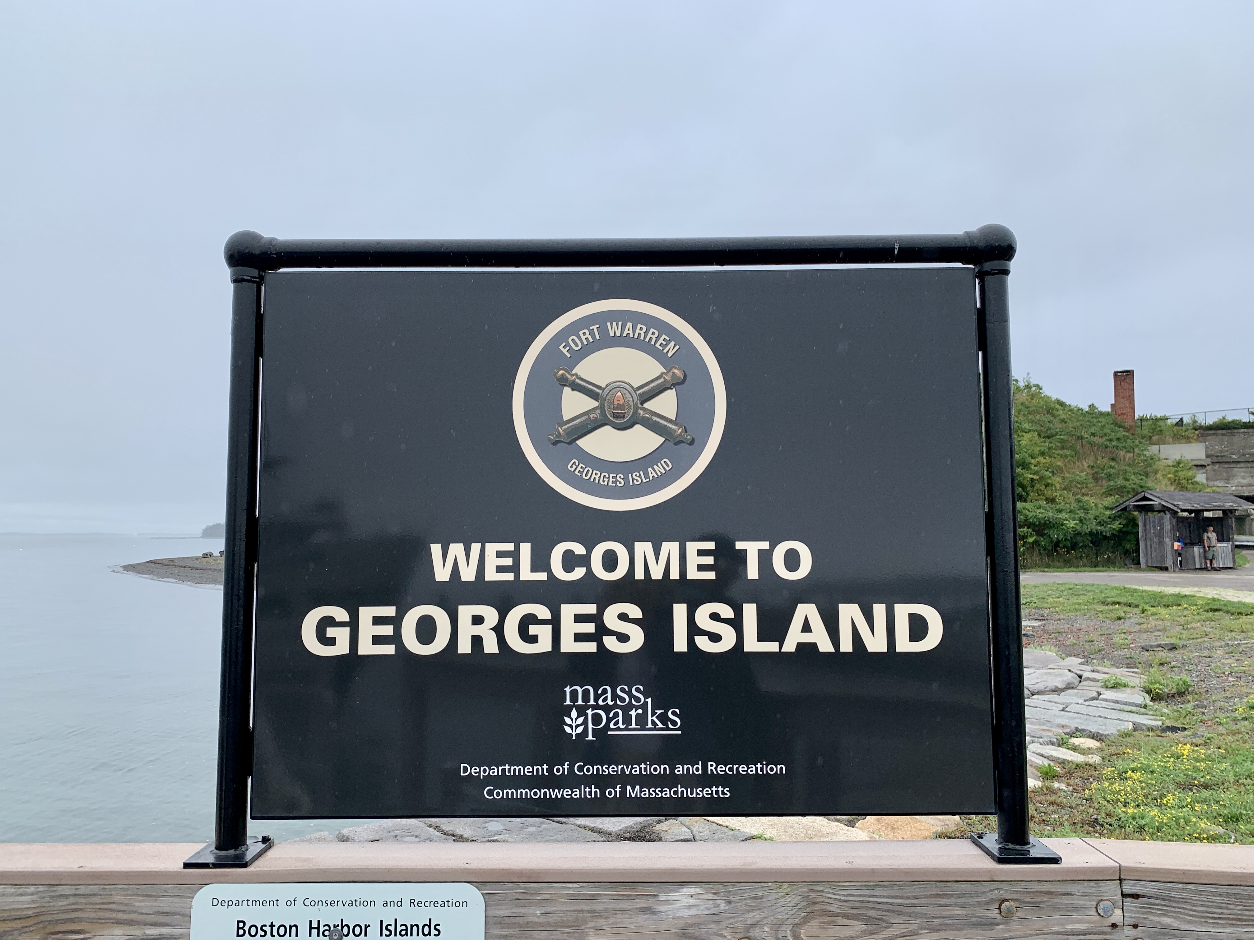 Welcome to Georges Island Sign