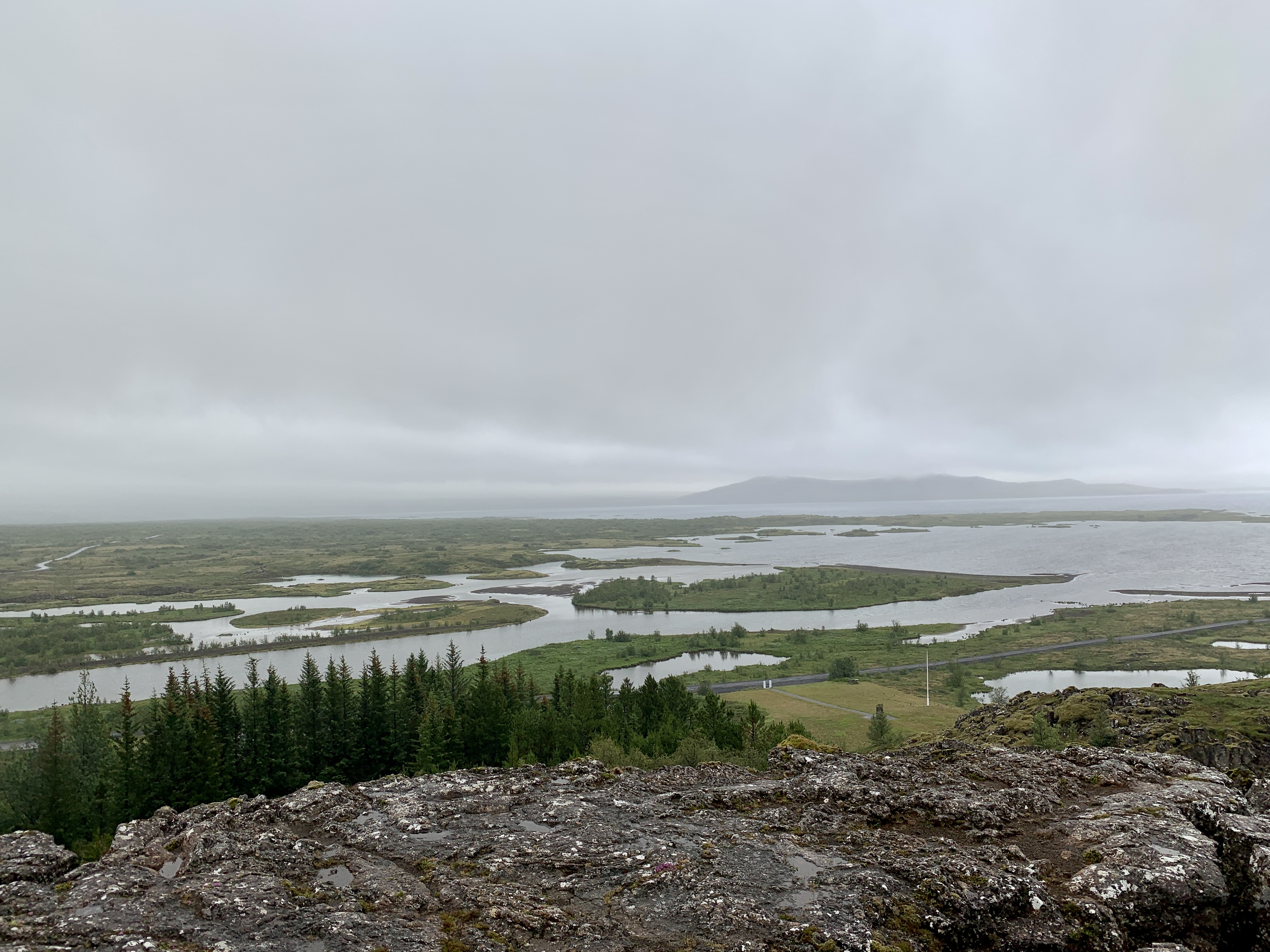View of Silfra from Thingvellir